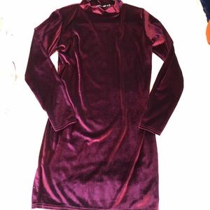 Boohoo Velour Dress